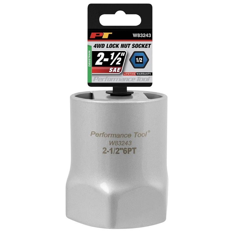 Performance Tool W83243 1/2-Inch Drive Hex Lock Nut Socket, 2-1/2-Inch - Image 1